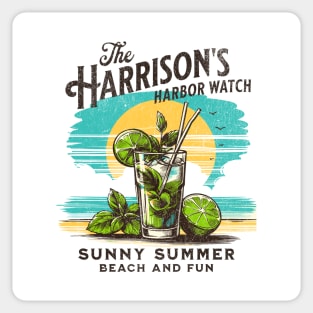Harrison's Harbor Watch Ocean City Maryland Sunny Summer Beach and Fun Sticker